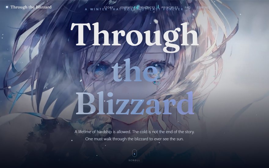 Through the Blizzard anime demo