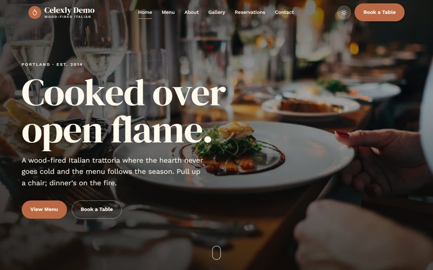 Restaurant demo site