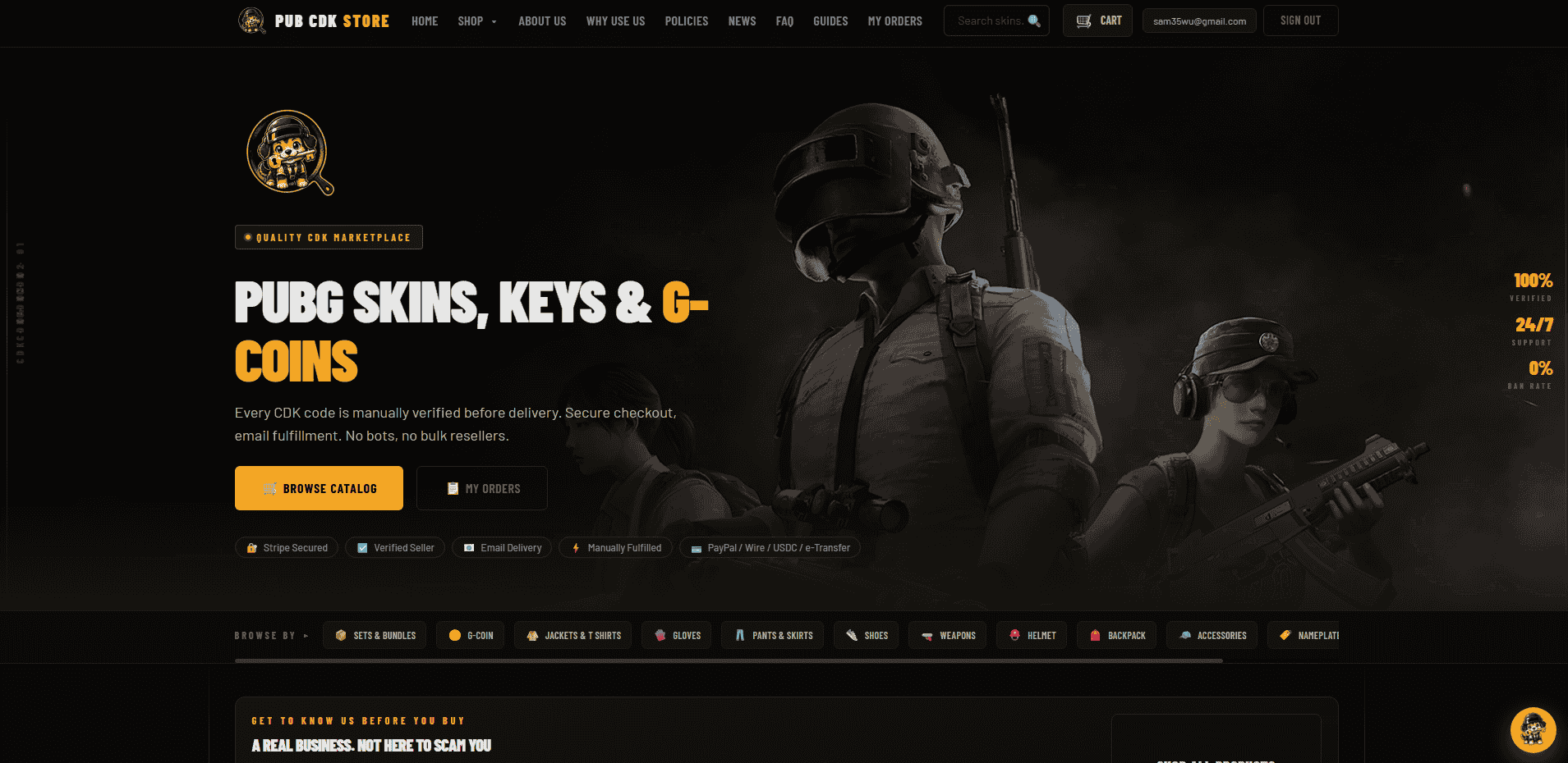 PUB CDK Store website